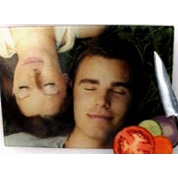 Subli Snijplank 20 x 28 cm. - textuur glas dikte 4 mm.