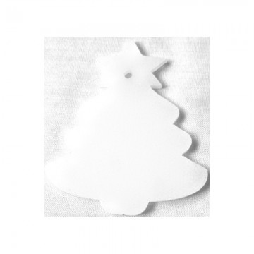 Subli Acrylglas Kerstboom 58 x 80 mm. - ornament dikte 3 mm.