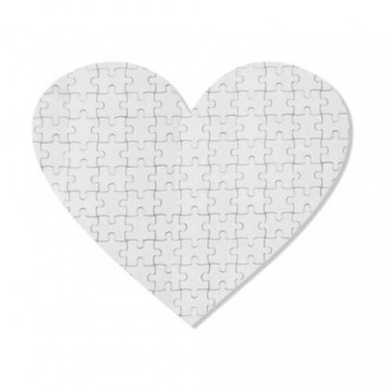 Subli Karton Puzzle Hart 63 stukjes - formaat 19,7 x 24,5 cm.