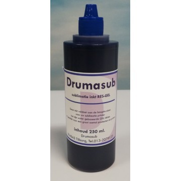 Subli RES-GEL Ink Cyan - inhoud 250 ml. blauw