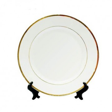 Subli Sierbord diameter 25 cm. - met gouden rand