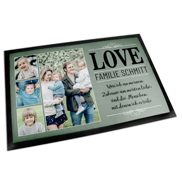 Subli Deurmat 70 x 105 cm. - anti-slip rubber onderlaag