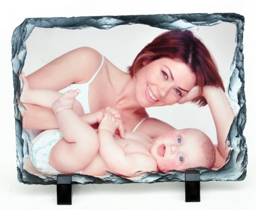 Subli Leisteen wit mat 15 x 20 cm. - incl. 2 voetjes