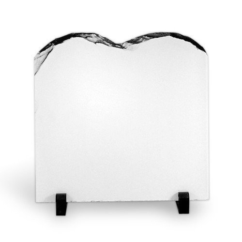 Subli Leisteen wit glans 20 x 20 cm. - double wave incl. 2 voetjes