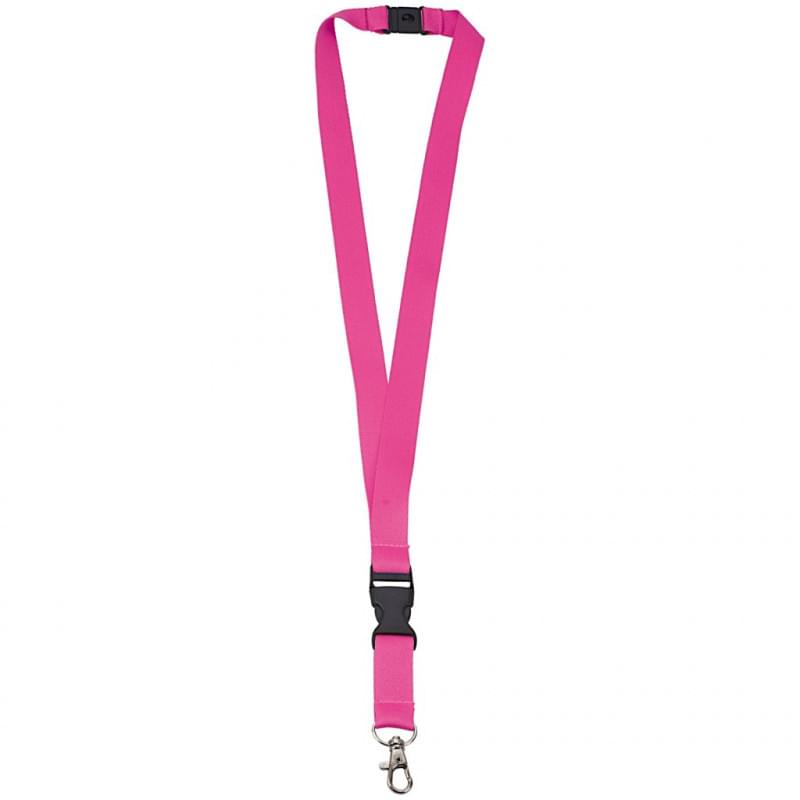 Subli Keycord roze - breedte 25 mm. met veiligheidssluiting