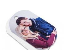 AluSub I.D. Tag Wit printbaar op beide zijdes - formaat 3 x 5 cm.