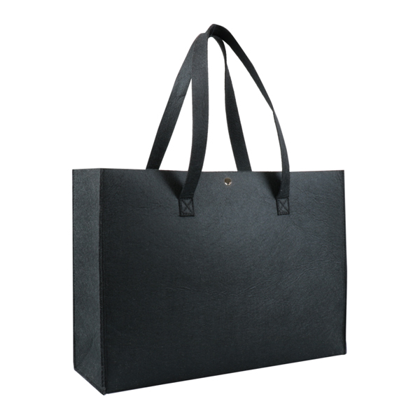 Tas Vilt + hengsels  - 45 x 15 x 33 cm. zwart