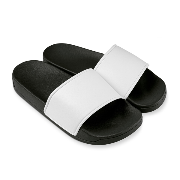 Badslippers zwart-wit