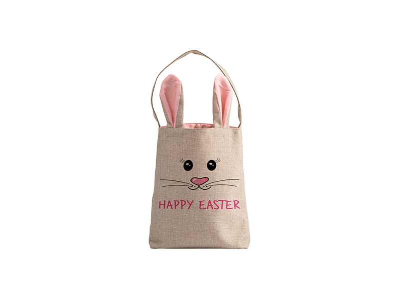SUBLI Easter Bunny Bag Pink - formaat 29 x 34 cm.