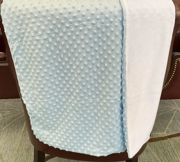 Subli Baby Blanket Blauw - massage deken formaat 76 x 102 cm.