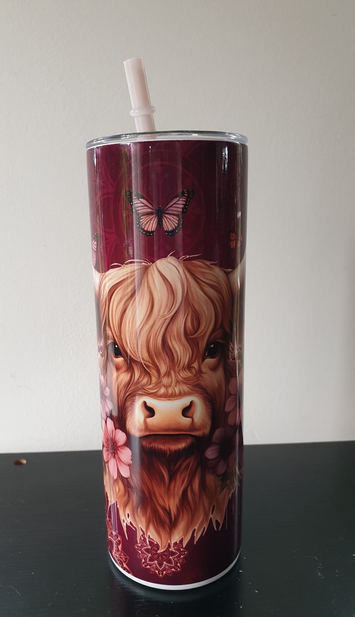 Creasure Tumbler 900 ml. wit - drinkbeker + rietje + deksel