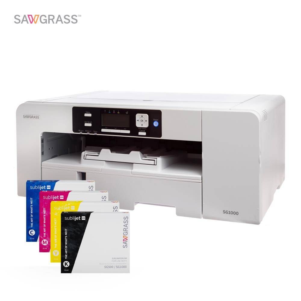 Startset Sawgrass SG1000 printer + cartridges 31 ml.