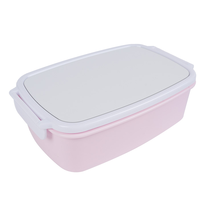 Subli Lunchbox baby pink + losse deksel 18,6 x 12,6 x 6 cm.