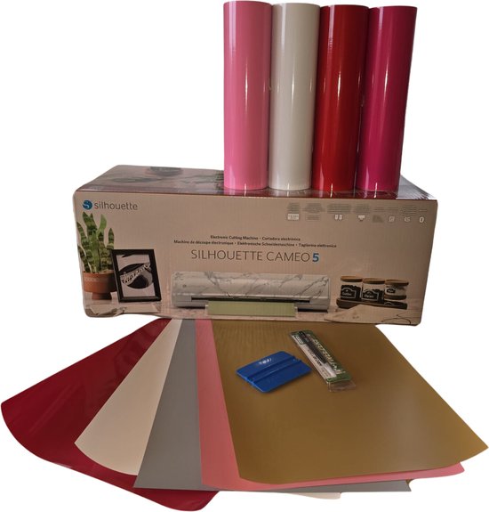 Silhouette Cameo 5 bianco carara - full option valentijn pakket