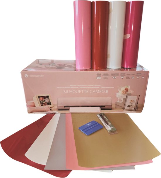 Silhouette Cameo 5 matte pink - full option valentijn pakket