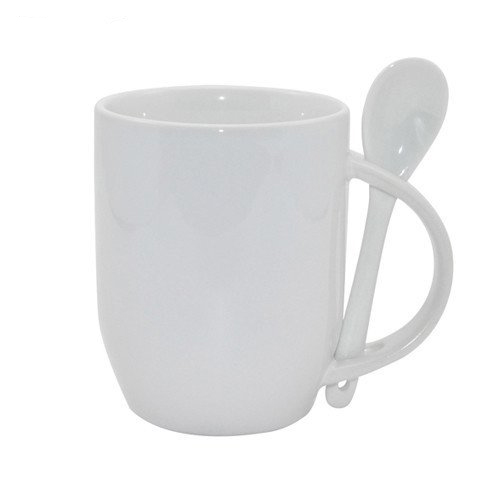 Subli Spoon Mug Wit beker 330 ml. + lepel