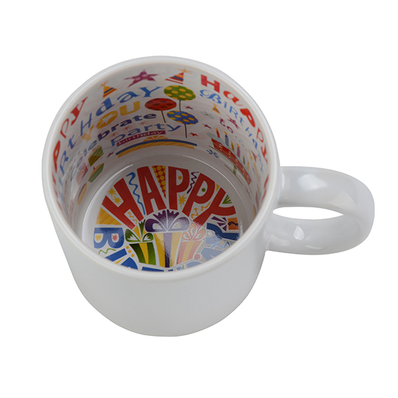 Subli Motto Mug Happy Birthday - beker 330 ml.
