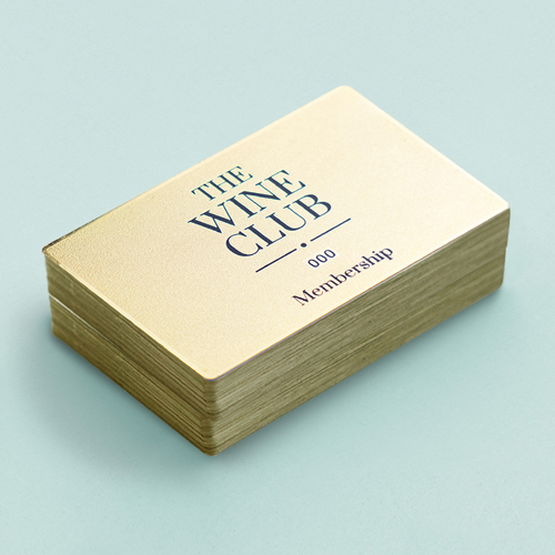 AluSub Visitekaartje goud - 55 x 86 x 0,2 mm.