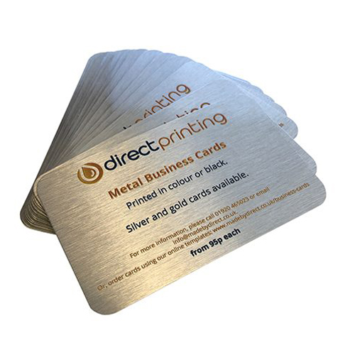 AluSub Visitekaartje zilver - 55 x 86 x 0,2 mm.