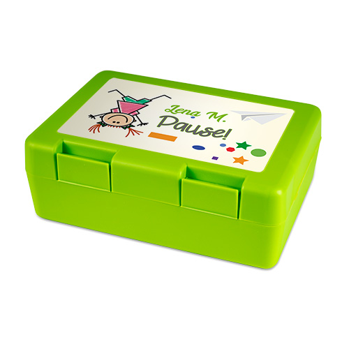 SUBLI Lunchbox lichtgroen - formaat 185 x 128 x 65 mm.