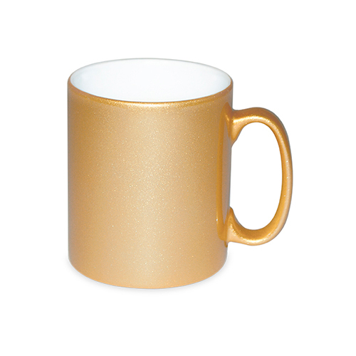 Subli Metallic Mug Gold - beker inhoud 330 ml.