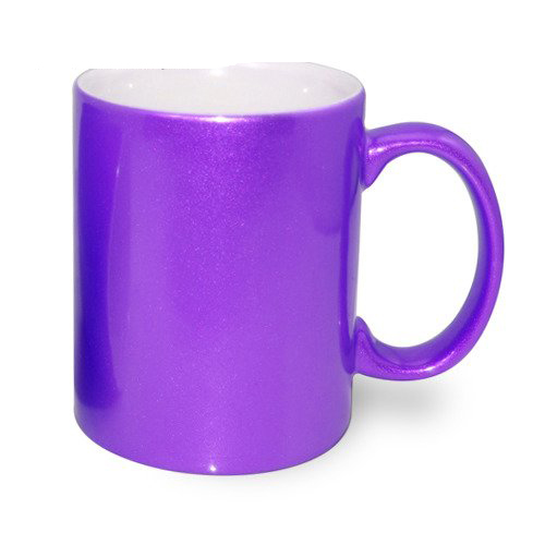 Subli Metallic Mug Purple  - beker inhoud 330 ml.
