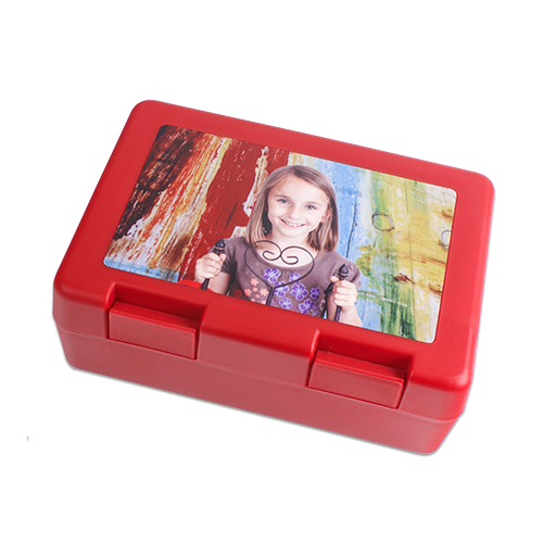 SUBLI Lunchbox rood - formaat 185 x 128 x 65 mm.