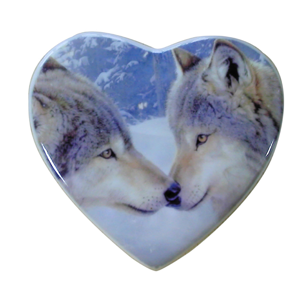 Subli Tegel 15 cm. hartvorm - glossy white