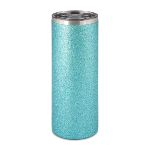 Tumbler -Thermobeker glitter blauw - inhoud 580 ml.