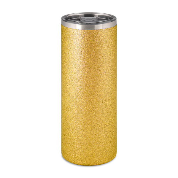 Thermobeker glitter goud - inhoud 580 ml.