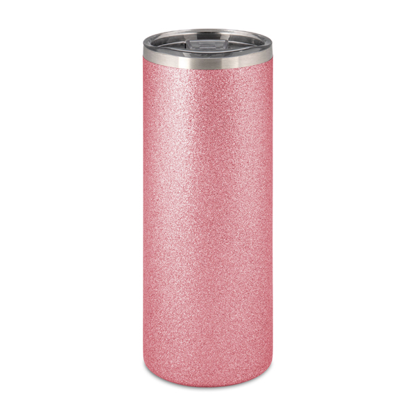 Thermobeker glitter roze - inhoud 580 ml.