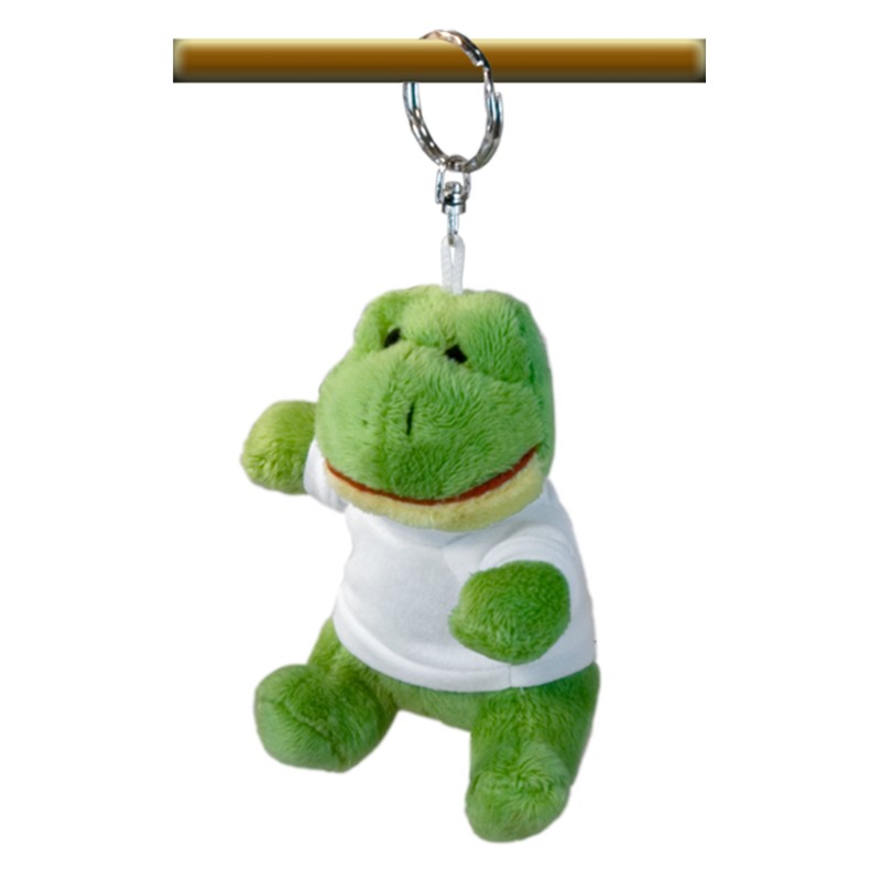 Pluche Sleutelhanger - Kikker met shirt