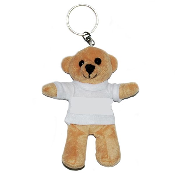 Pluche Sleutelhanger - Teddy Beer met shirt 2