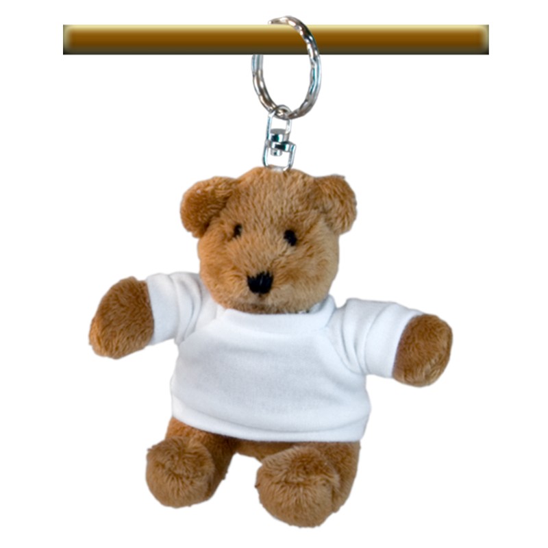 Pluche Sleutelhanger - Teddy Beer met shirt