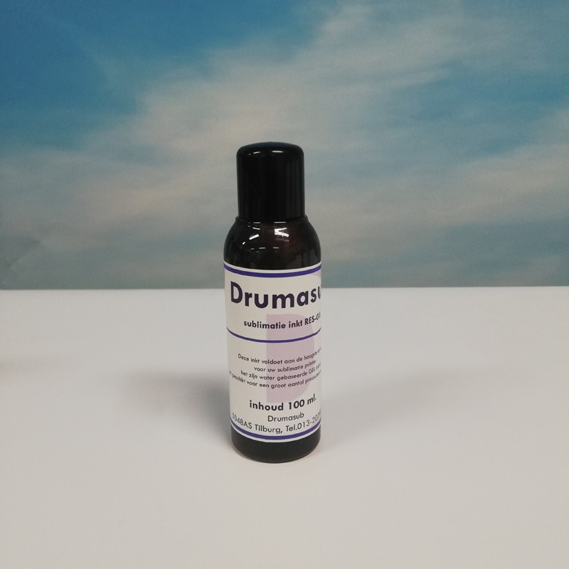 Subli RES-GEL Ink Black - inhoud 100 ml. zwart