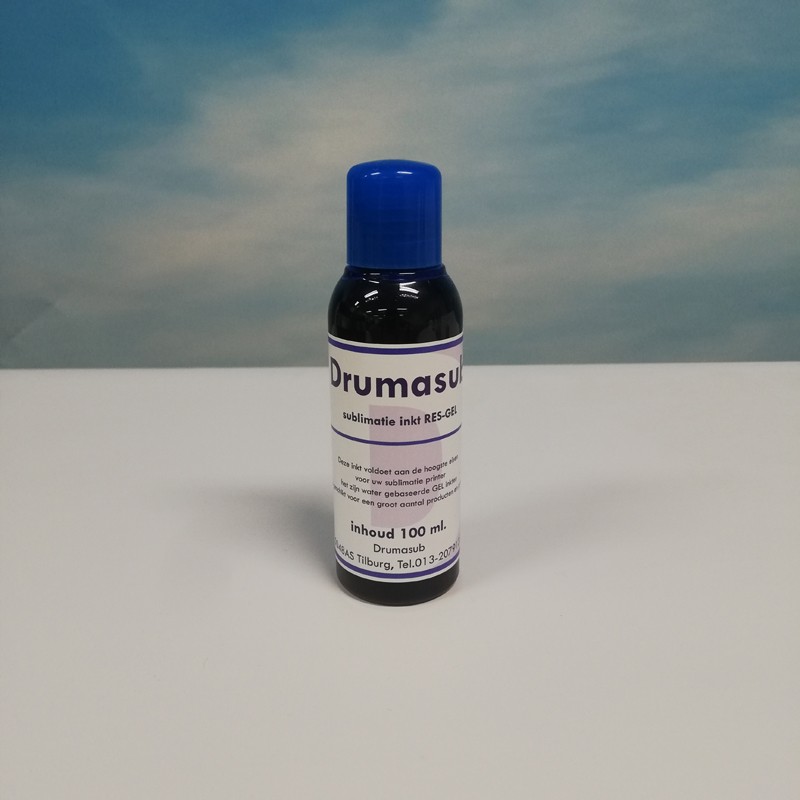 Subli RES-GEL Ink Cyan - inhoud 100 ml. blauw