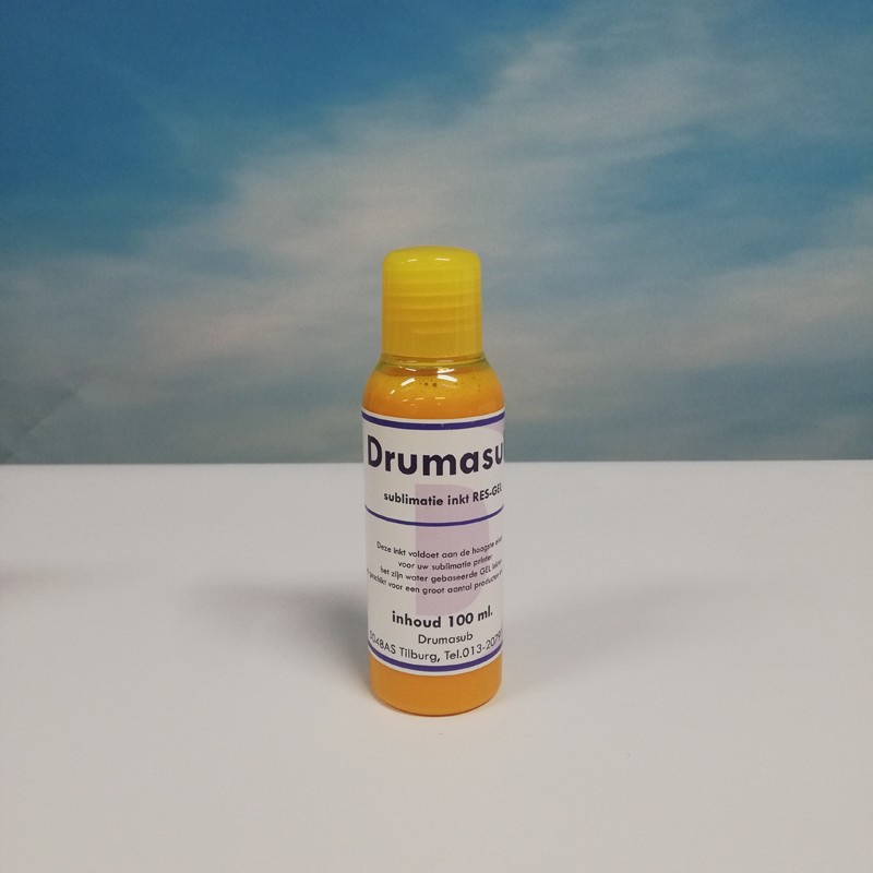 Subli RES-GEL Ink Yellow - inhoud 100 ml. geel