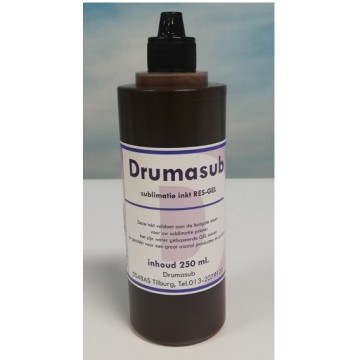 Subli RES-GEL Ink Black - inhoud 250 ml. zwart