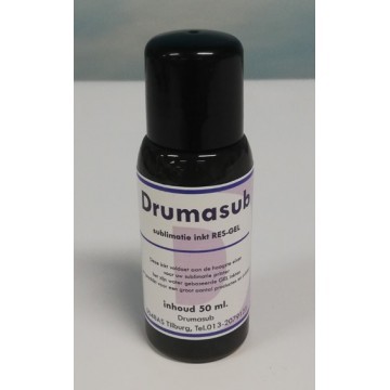 Subli RES-GEL Ink Black - inhoud 50 ml. zwart